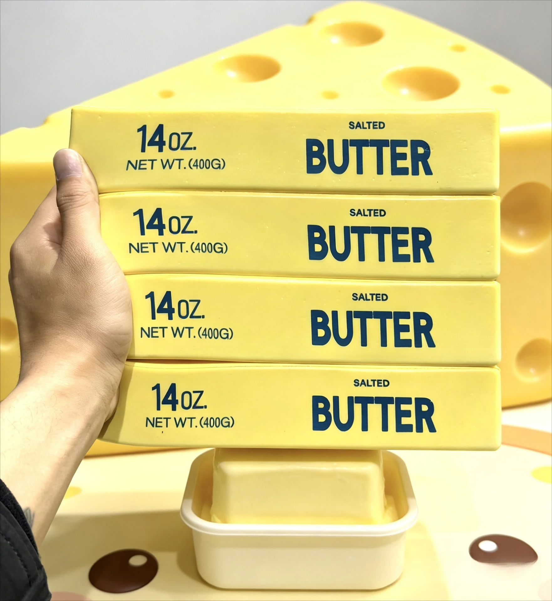 Novelty Gifts - 23cm Squishy Super Big Butter Stick