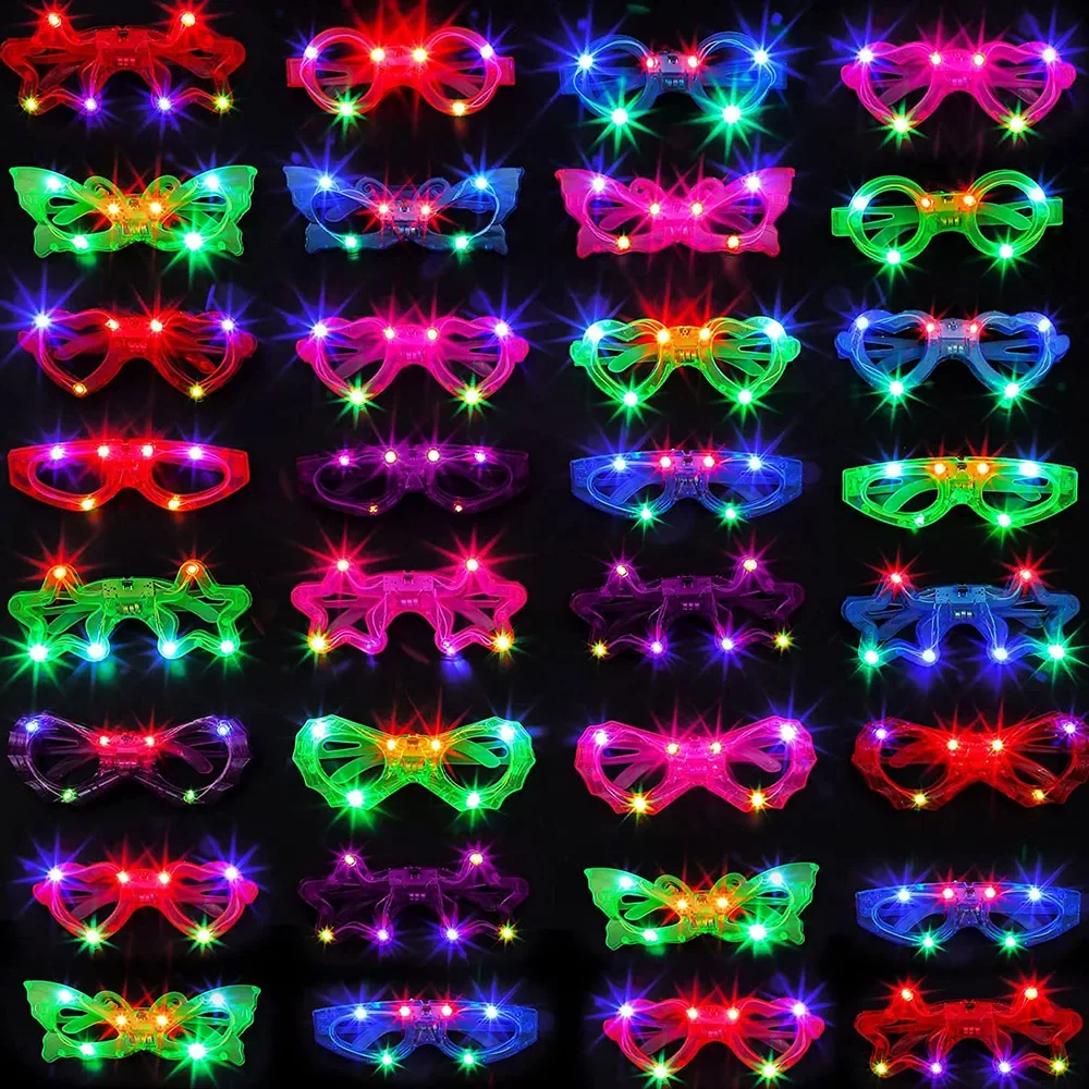 LED Glasse Neon Glow In The Da - đánh giá và giá Glow In The Dark Party Glasses