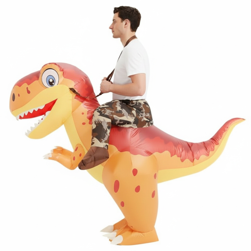 Adult Inflatable Dinosaur Ridi - đánh giá và giá Inflatable Dinosaur Costume Adult