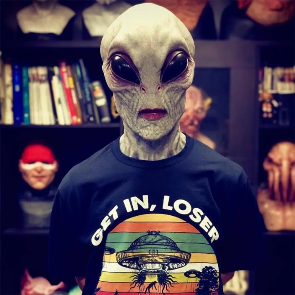 Hot Sale Halloween Costume Ali - đánh giá và giá Latex Alien Mask Realistic