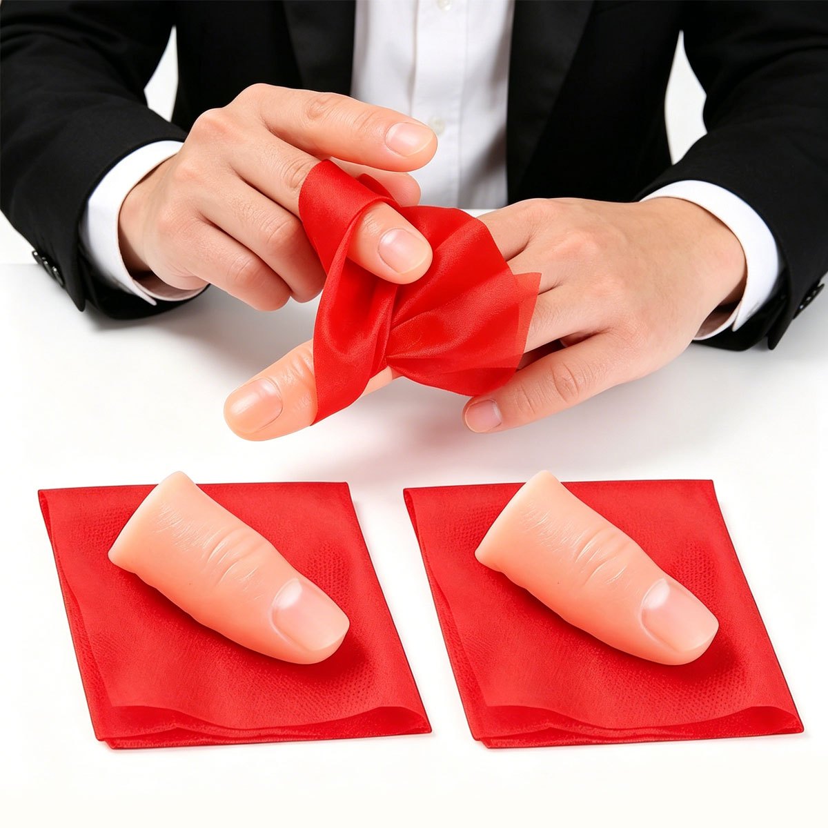 3Sets Scarf-Vanish Thumb Tip M - đánh giá và giá Thumb Tip Magic Trick Set